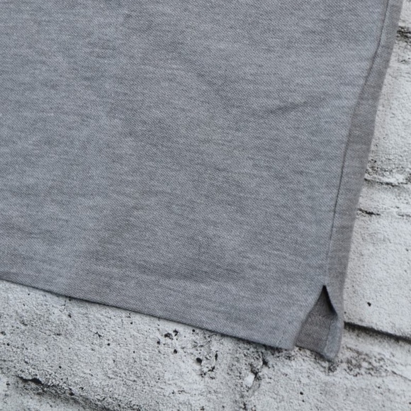 Mate Made in Italy Men’s Polo Gray Polo Button Collared Shirt Organic Cotton. M - Picture 5 of 10